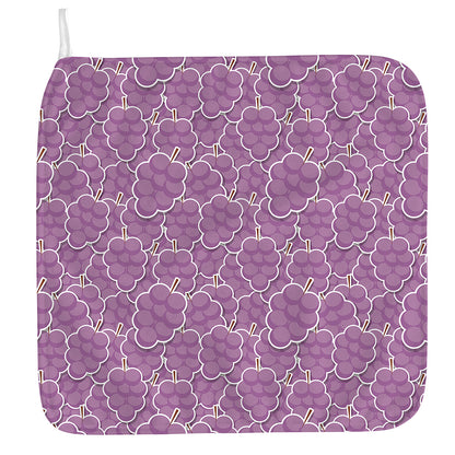 Cute Grape Pattern Print Hand Towel