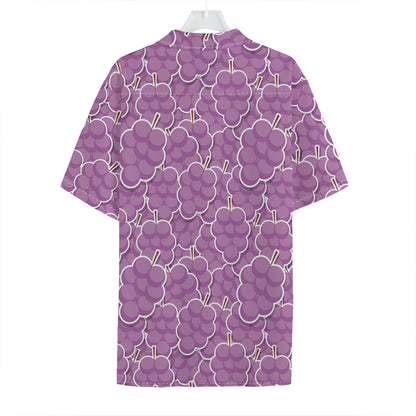 Cute Grape Pattern Print Hawaiian Shirt