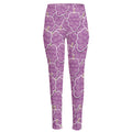Cute Grape Pattern Print High-Waisted Pocket Leggings