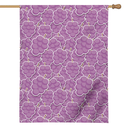 Cute Grape Pattern Print House Flag