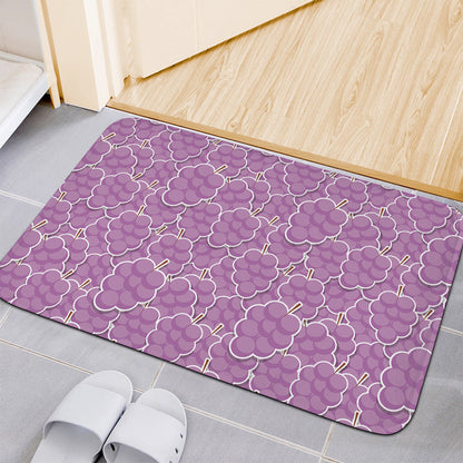 Cute Grape Pattern Print Indoor Door Mat