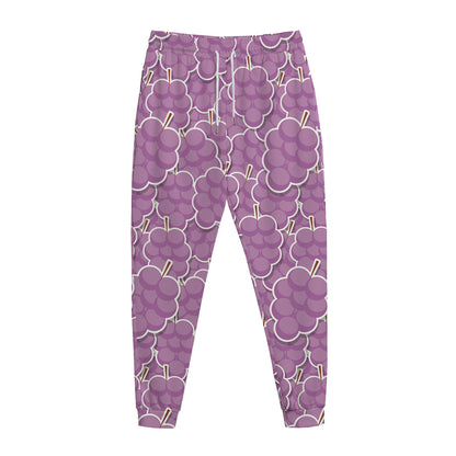 Cute Grape Pattern Print Jogger Pants
