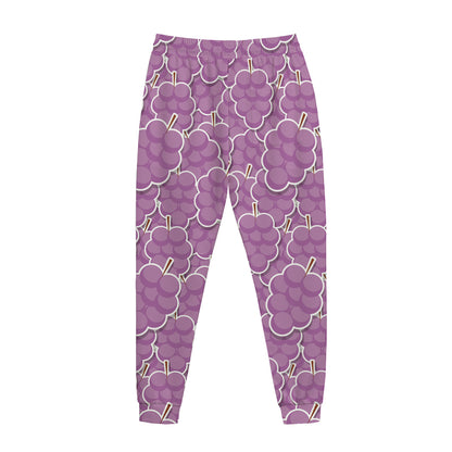 Cute Grape Pattern Print Jogger Pants