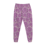 Cute Grape Pattern Print Jogger Pants