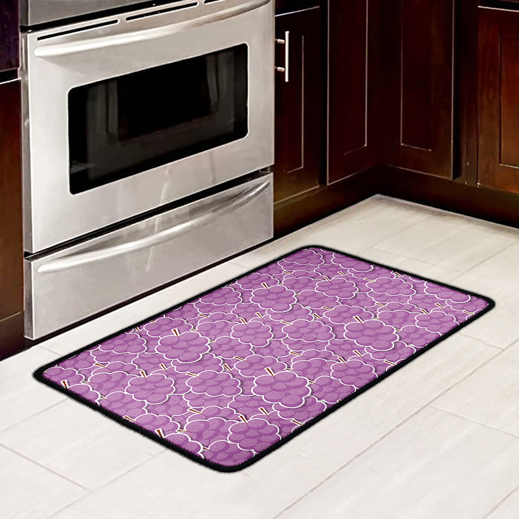 Cute Grape Pattern Print Kitchen Mat