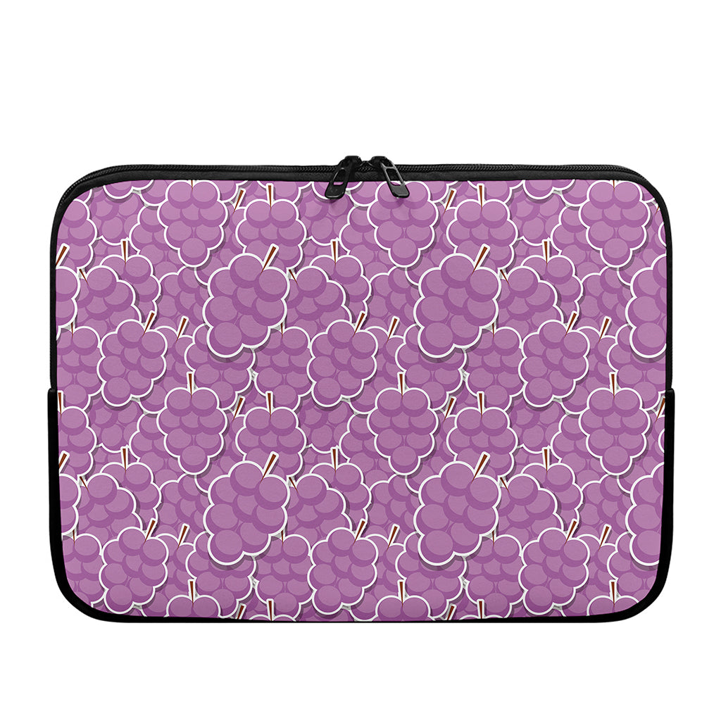 Cute Grape Pattern Print Laptop Sleeve