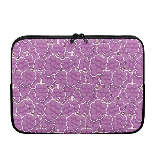 Cute Grape Pattern Print Laptop Sleeve