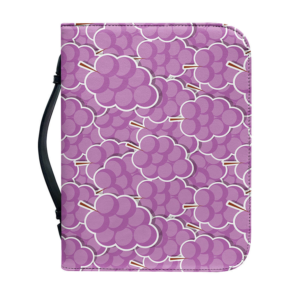 Cute Grape Pattern Print Leather Bible Cover