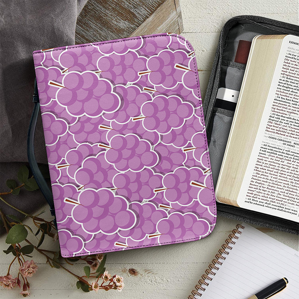 Cute Grape Pattern Print Leather Bible Cover