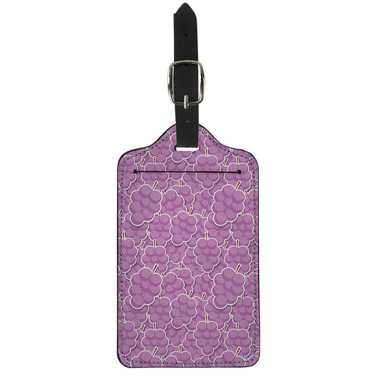 Cute Grape Pattern Print Luggage Tag
