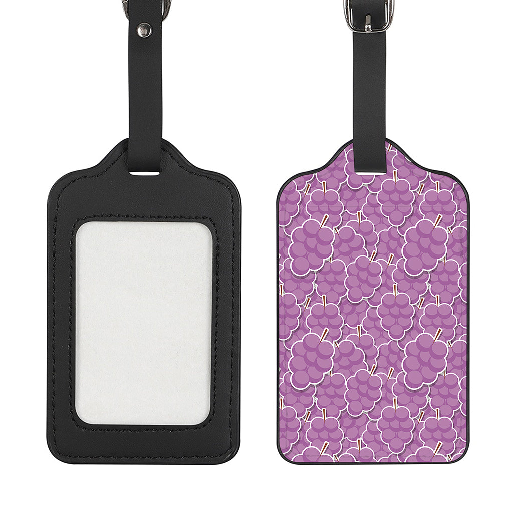 Cute Grape Pattern Print Luggage Tag