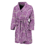 Cute Grape Pattern Print Men's Bathrobe