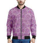 Cute Grape Pattern Print Men's Bomber Jacket