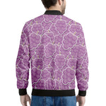 Cute Grape Pattern Print Men's Bomber Jacket