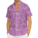 Cute Grape Pattern Print Men's Deep V-Neck Shirt