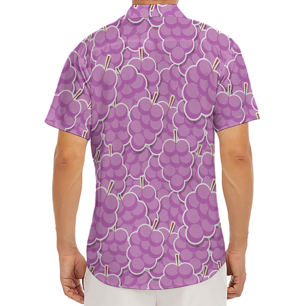 Cute Grape Pattern Print Men's Deep V-Neck Shirt