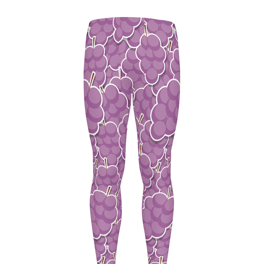 Cute Grape Pattern Print Men's leggings