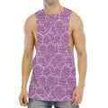 Cute Grape Pattern Print Men's Muscle Tank Top