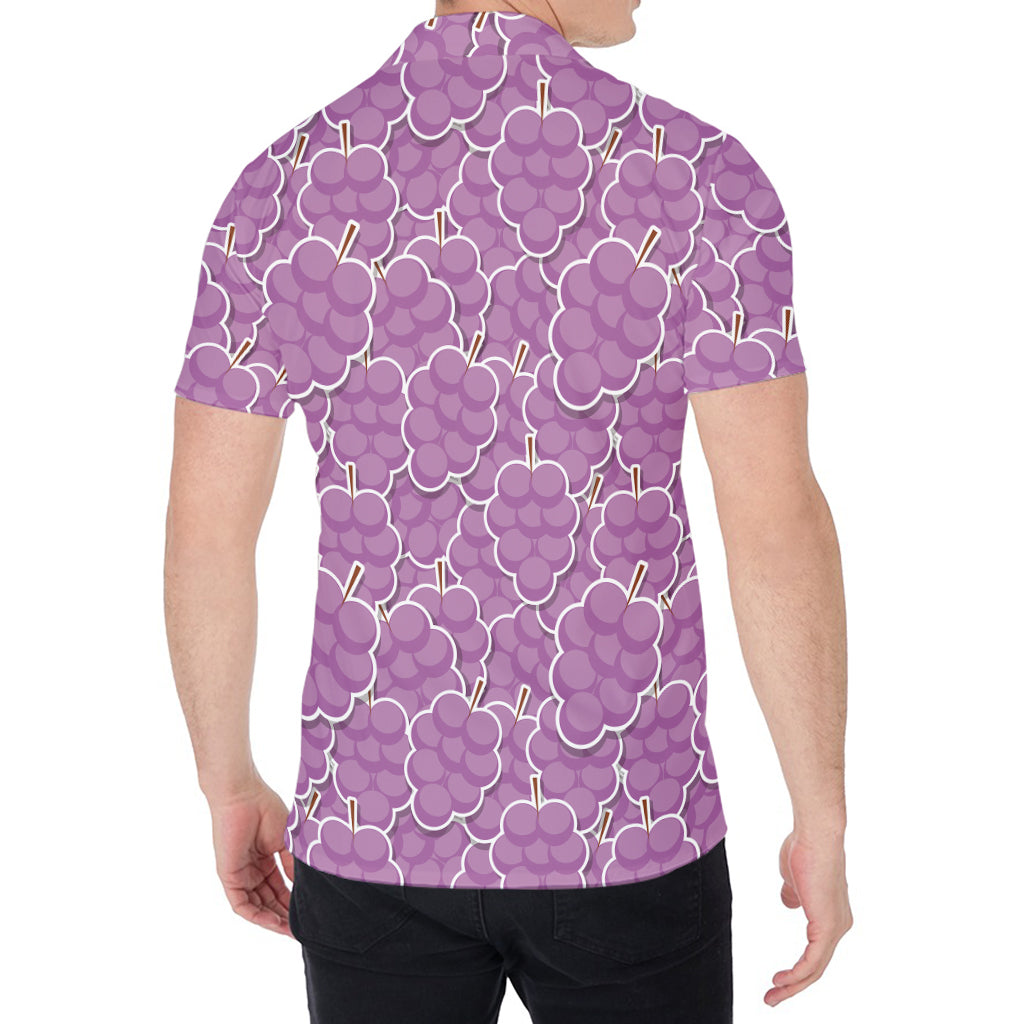Cute Grape Pattern Print Men's Shirt