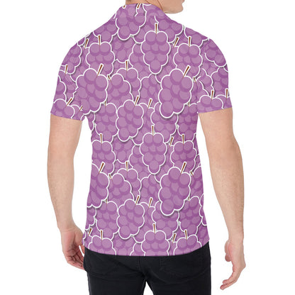 Cute Grape Pattern Print Men's Shirt