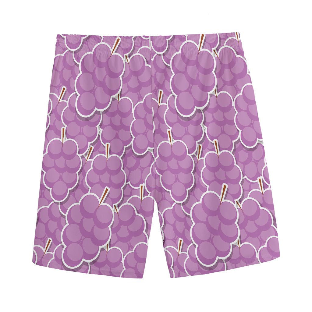 Cute Grape Pattern Print Men's Sports Shorts