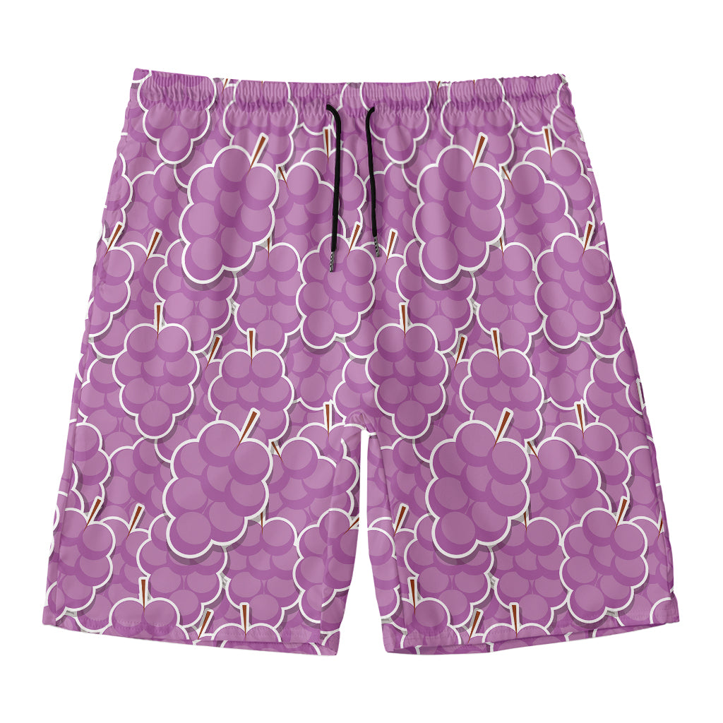 Cute Grape Pattern Print Men's Swim Trunks