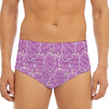 Cute Grape Pattern Print Men's Triangle Swim Briefs