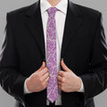 Cute Grape Pattern Print Necktie