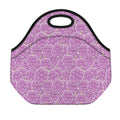 Cute Grape Pattern Print Neoprene Lunch Bag