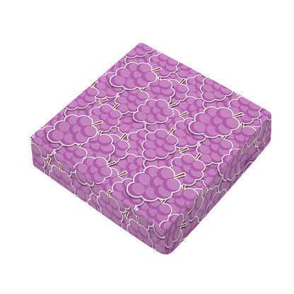 Cute Grape Pattern Print Outdoor Seat Cushion Cover