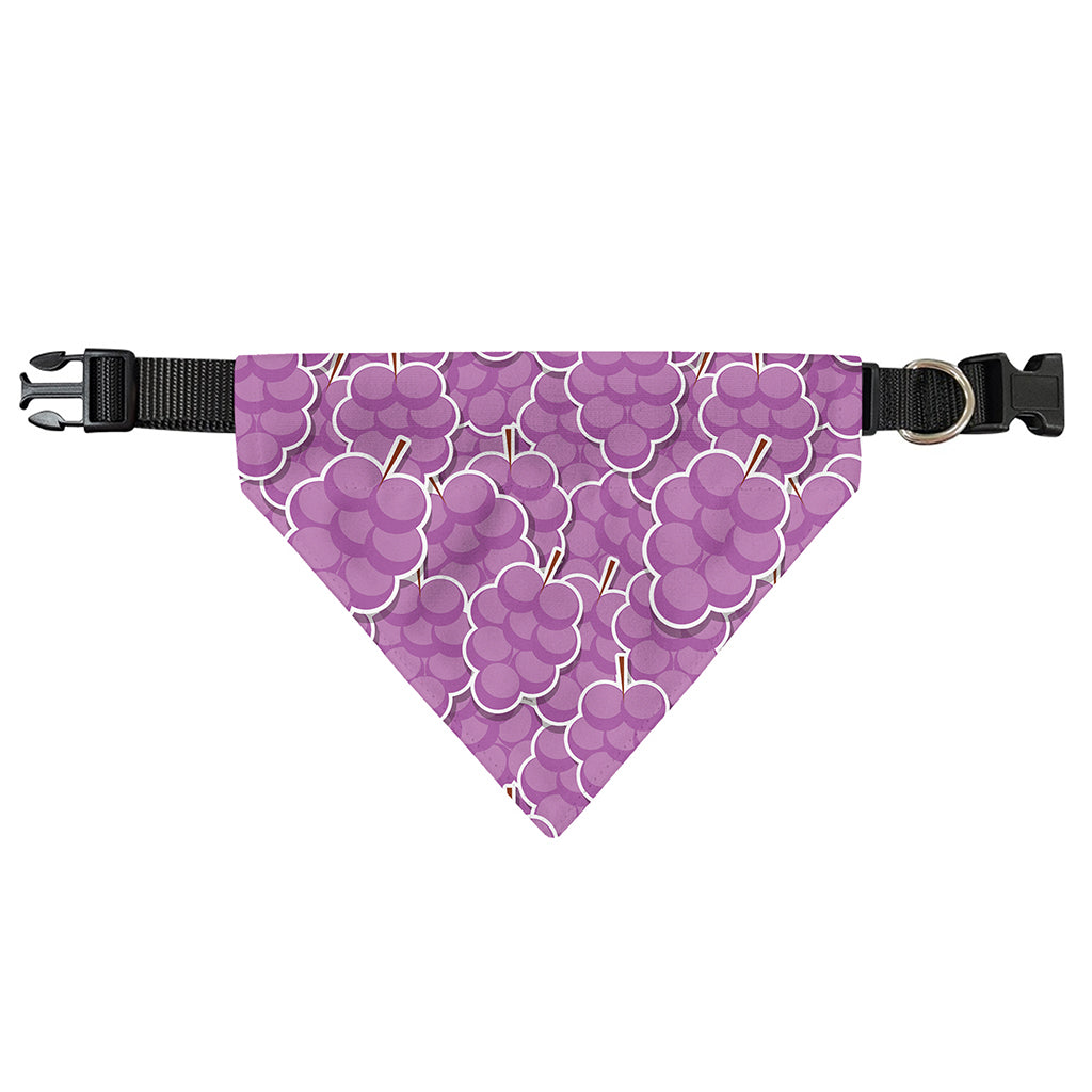 Cute Grape Pattern Print Over The Collar Dog Bandana