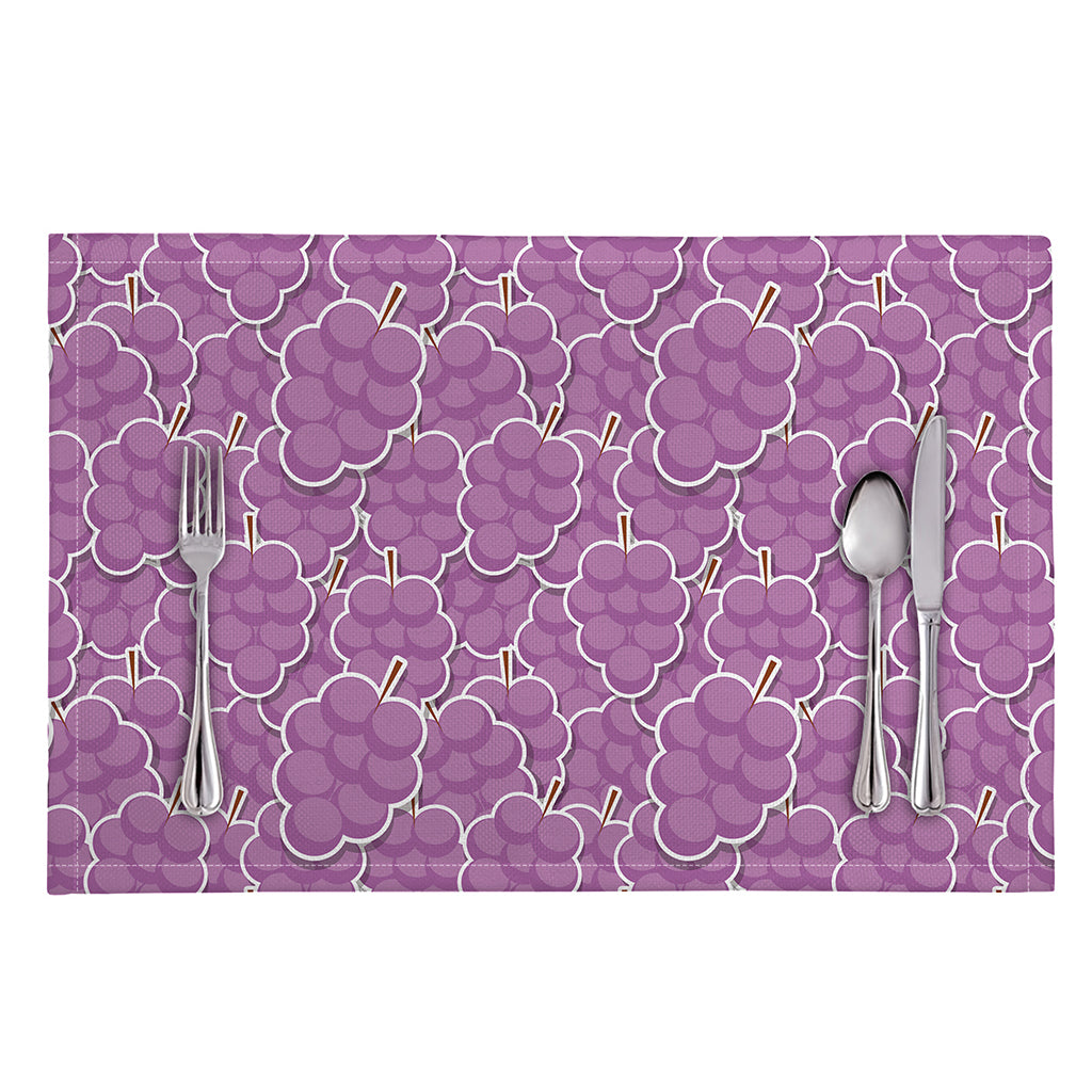 Cute Grape Pattern Print Placemat