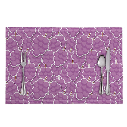 Cute Grape Pattern Print Placemat