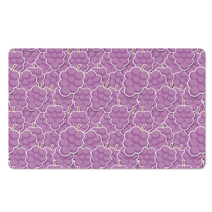 Cute Grape Pattern Print Polyester Doormat
