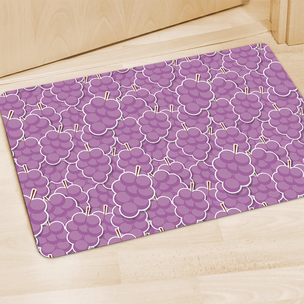 Cute Grape Pattern Print Polyester Doormat