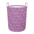 Cute Grape Pattern Print Round Laundry Basket