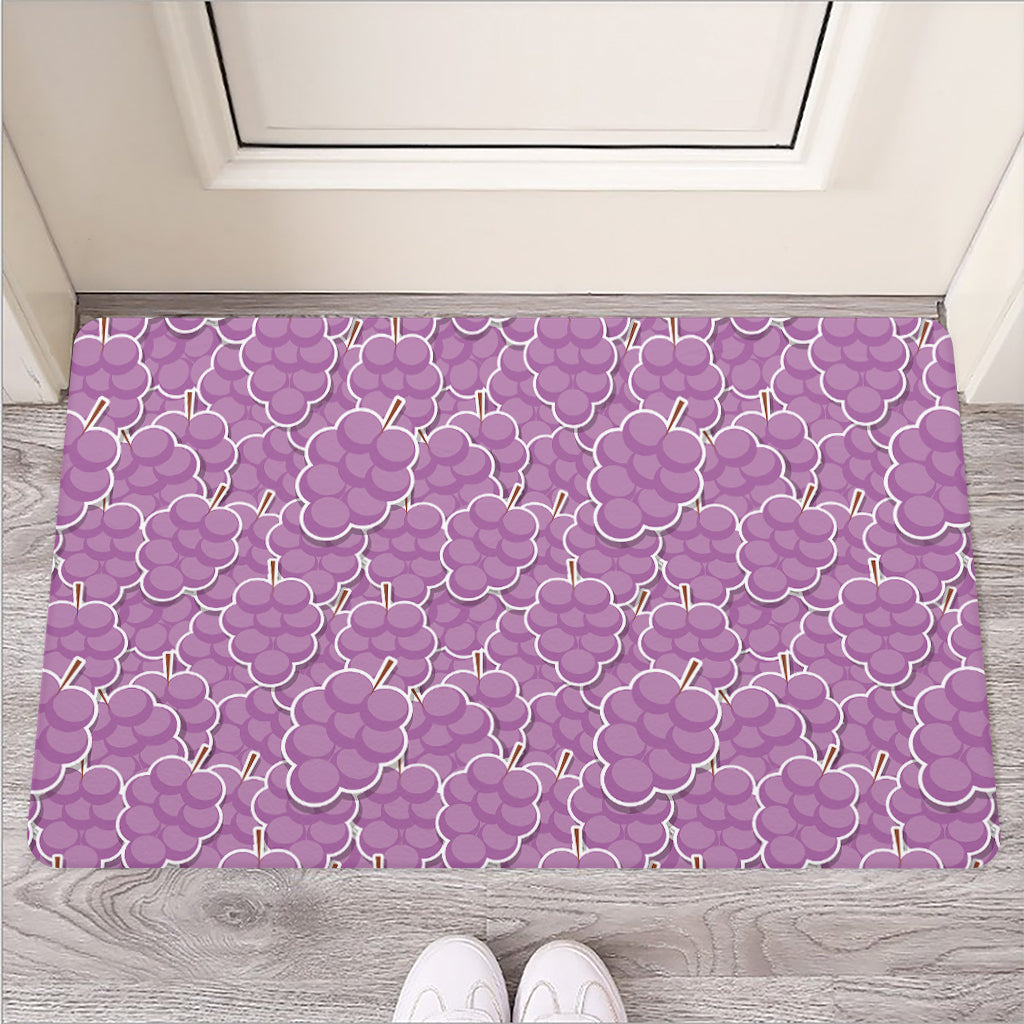 Cute Grape Pattern Print Rubber Doormat