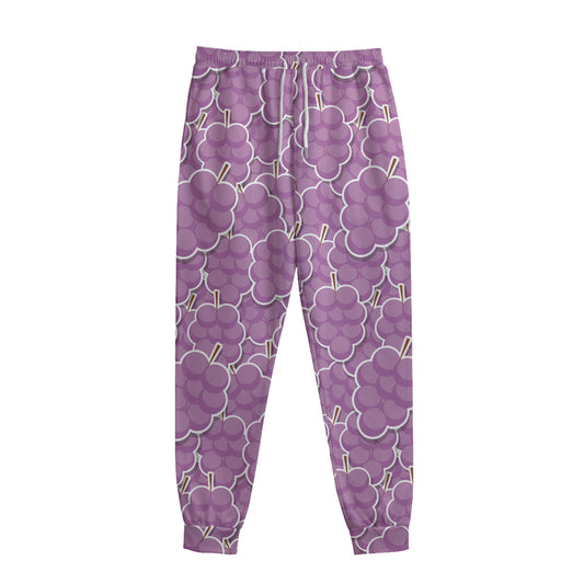 Cute Grape Pattern Print Sweatpants