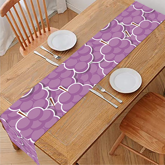 Cute Grape Pattern Print Table Runner