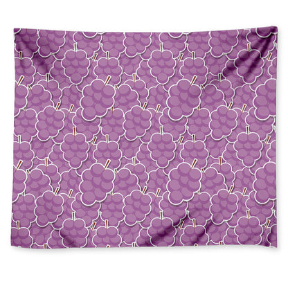 Cute Grape Pattern Print Tapestry