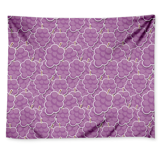 Cute Grape Pattern Print Tapestry