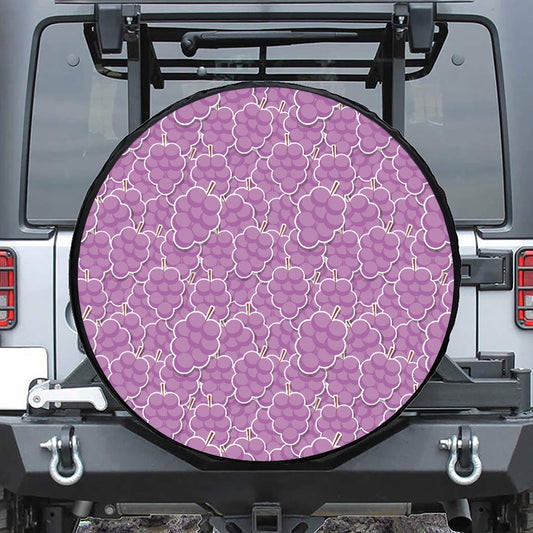 Cute Grape Pattern Print Tire Cover