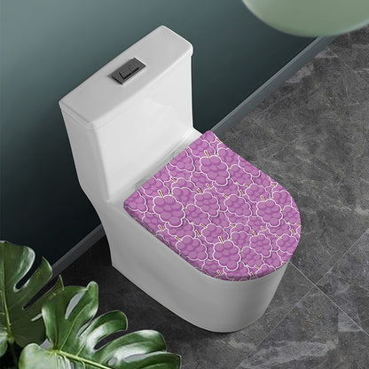 Cute Grape Pattern Print Toilet Lid Cover