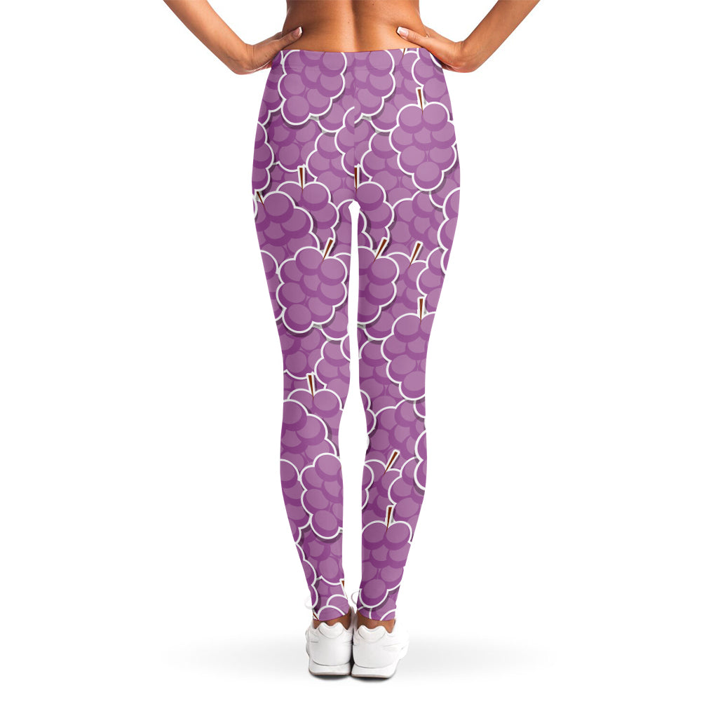 Cute Grape Pattern Print Women's Leggings