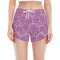 Cute Grape Pattern Print Women's Split Running Shorts