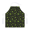 Cute Green Alien Pattern Print Adjustable Apron