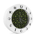 Cute Green Alien Pattern Print Alarm Clock