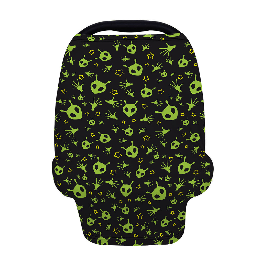 Cute Green Alien Pattern Print Baby Seat Cover