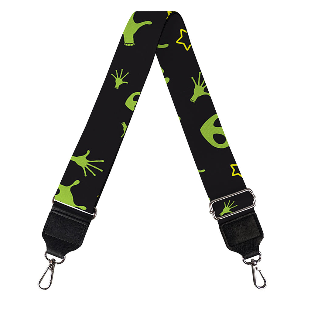 Cute Green Alien Pattern Print Bag Strap