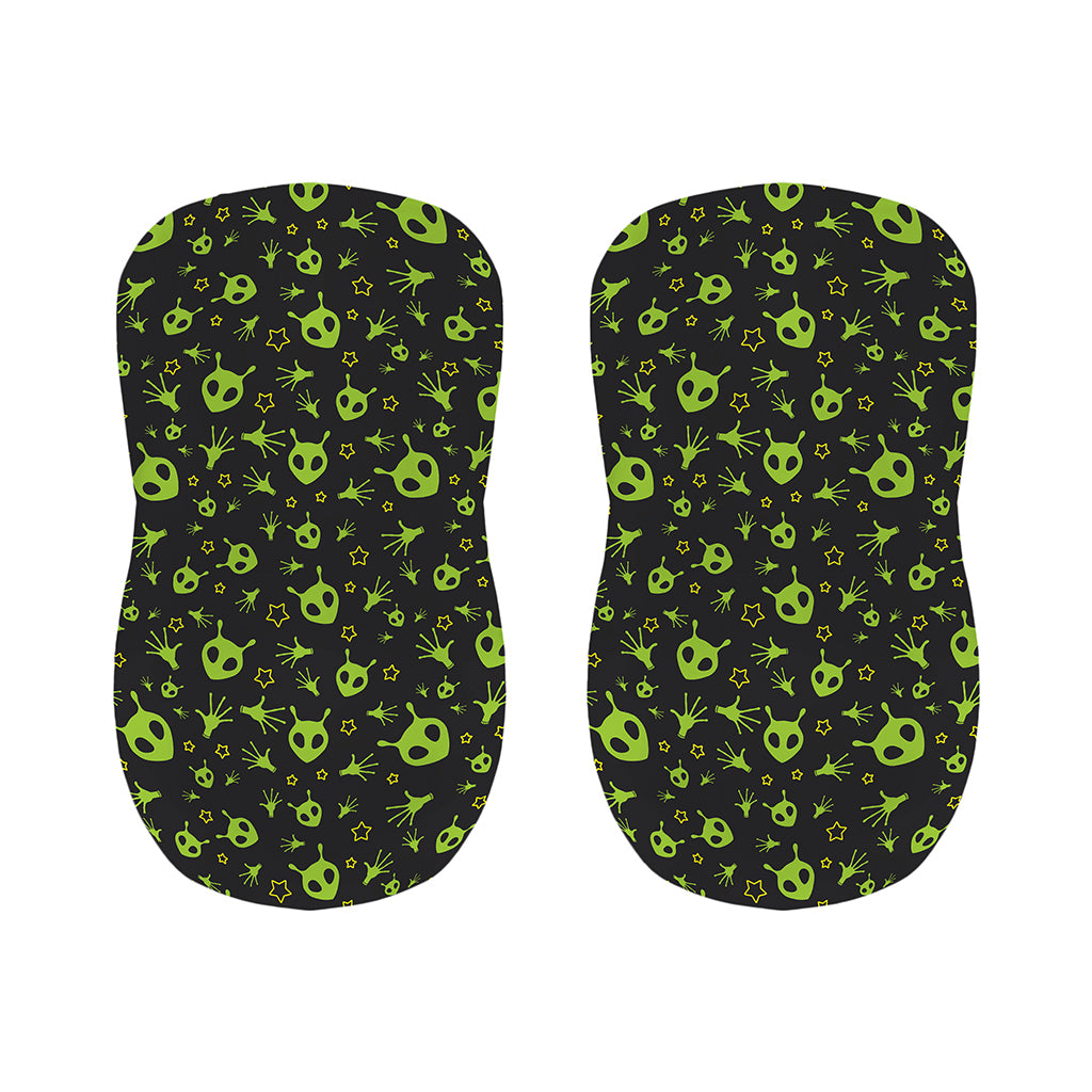 Cute Green Alien Pattern Print Bar Stool Covers